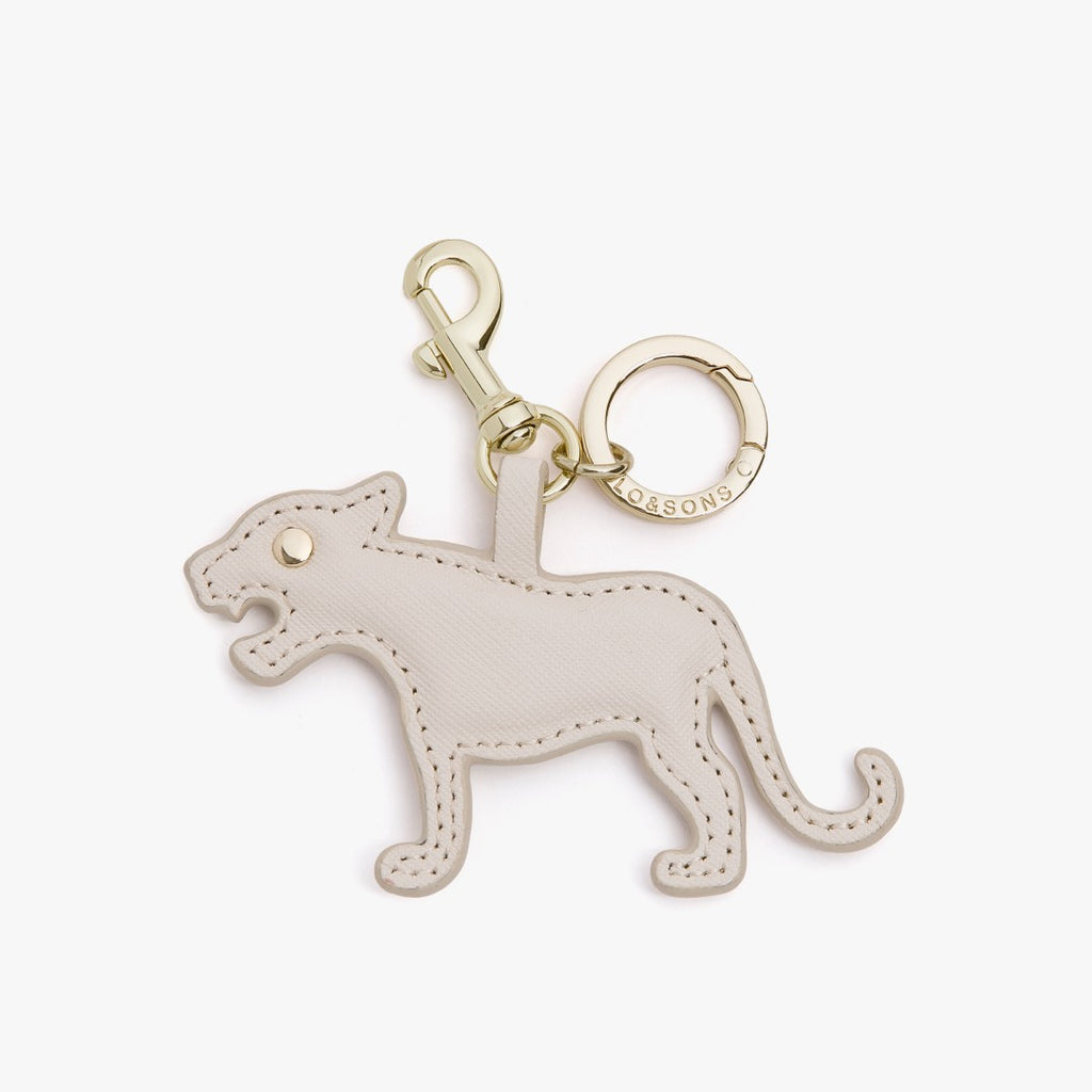 Gold Sparkling Charms Tiger Keychain
