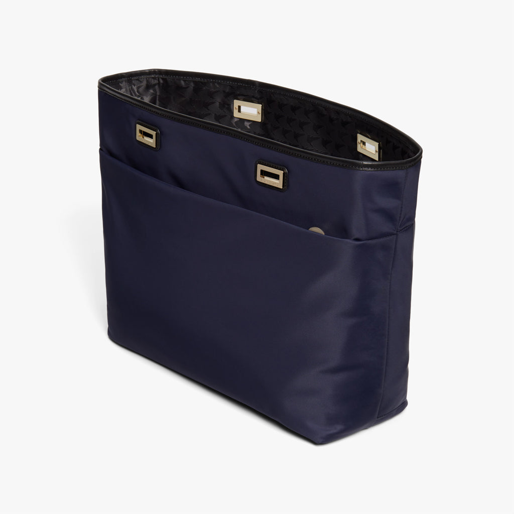 The Seville: Women's Leather 15 Laptop Tote in Black | Lo & Sons