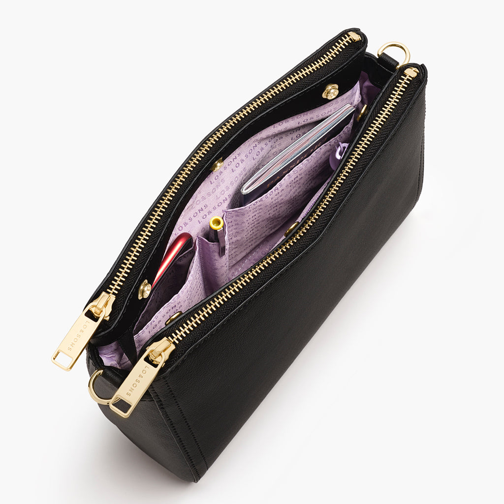 Sseko Carryall Cosmetic Bag in Garnet Cactus Leather