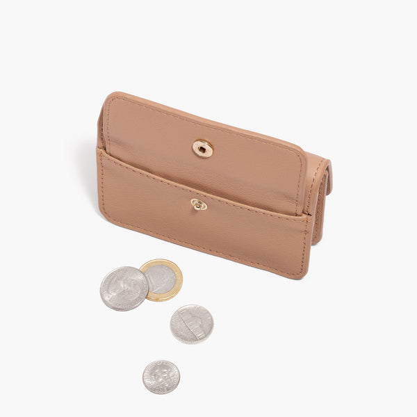 Women's Essential Trifold Wallet in Beige Or Khaki