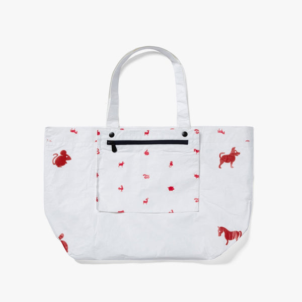 Happiness Is A Day At The Pool Recycled Canvas Tote Bag