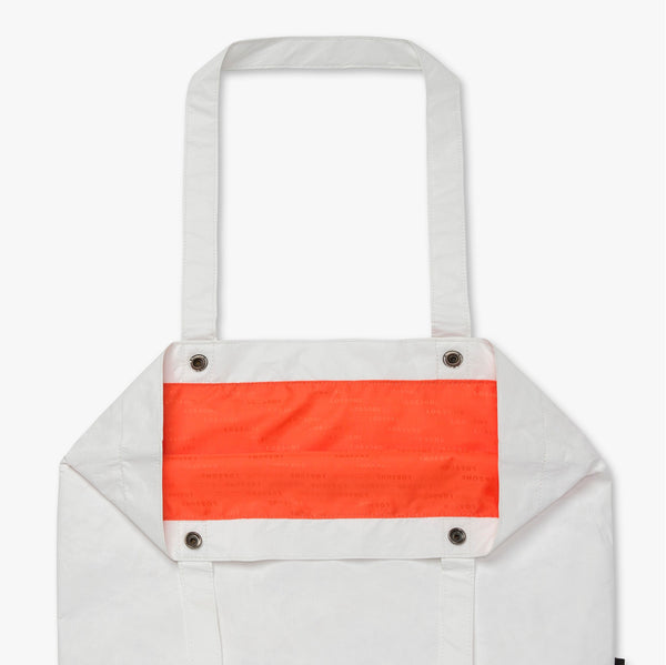 The Del Mar Packable Tote Small - Tyvek - White Hawaii Emoji – Lo & Sons