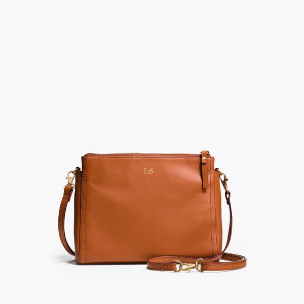 Crossbody premium leather handbag, Small leather crossbody purse