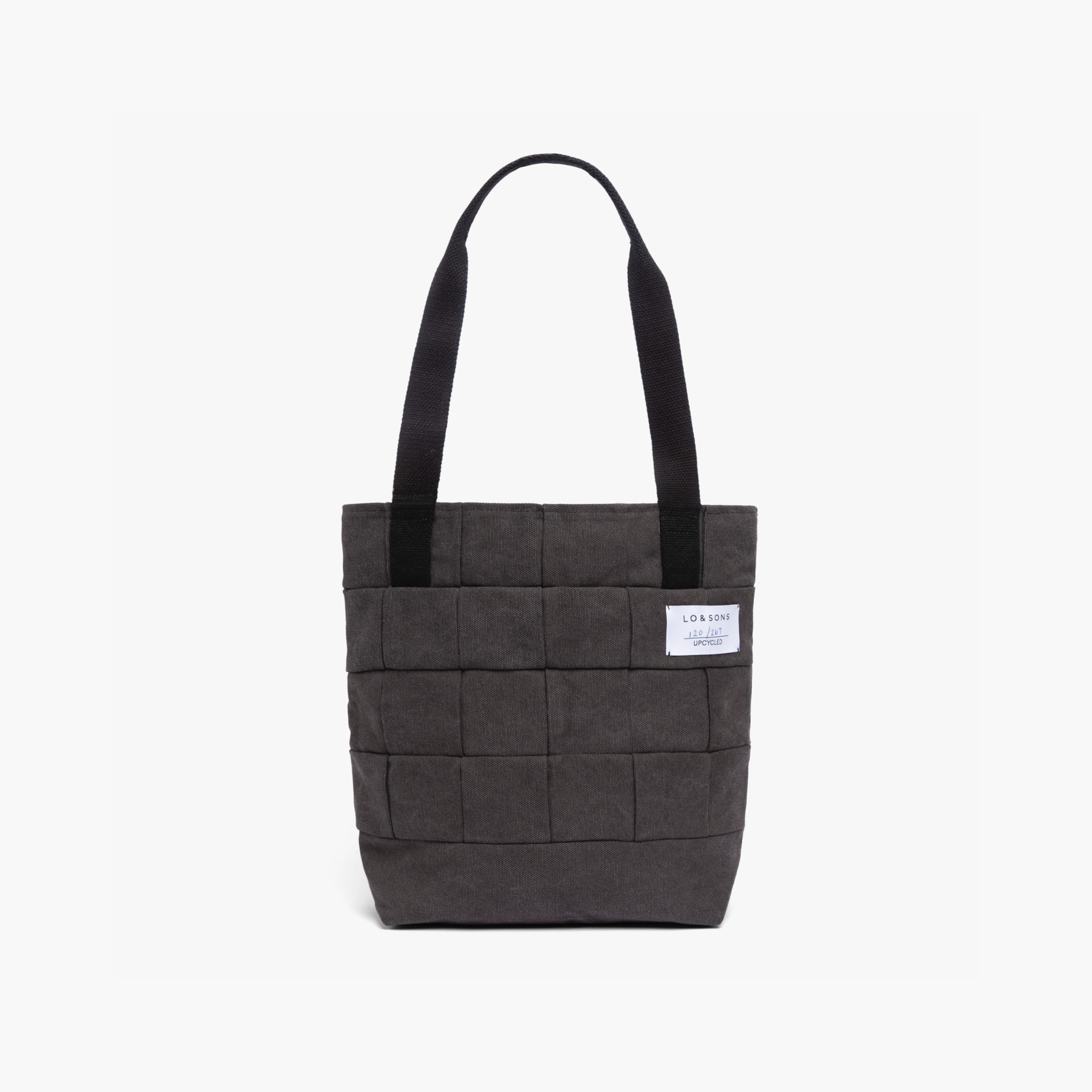 Upcycled Patchwork Tote - Canvas - Midnight Ash / Wave – Lo & Sons