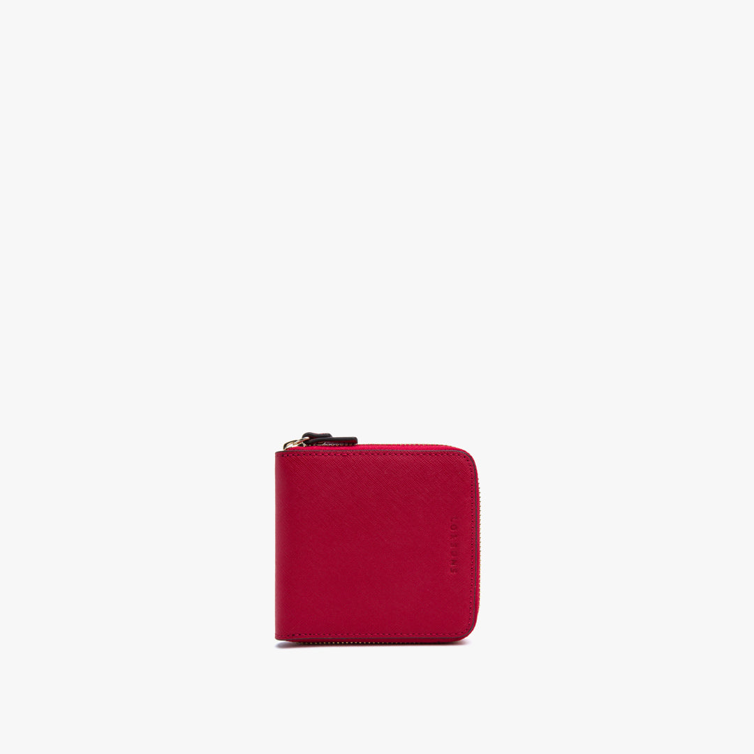 Lo & Sons: Pearl in Saffiano Leather Red / Gold / Camel