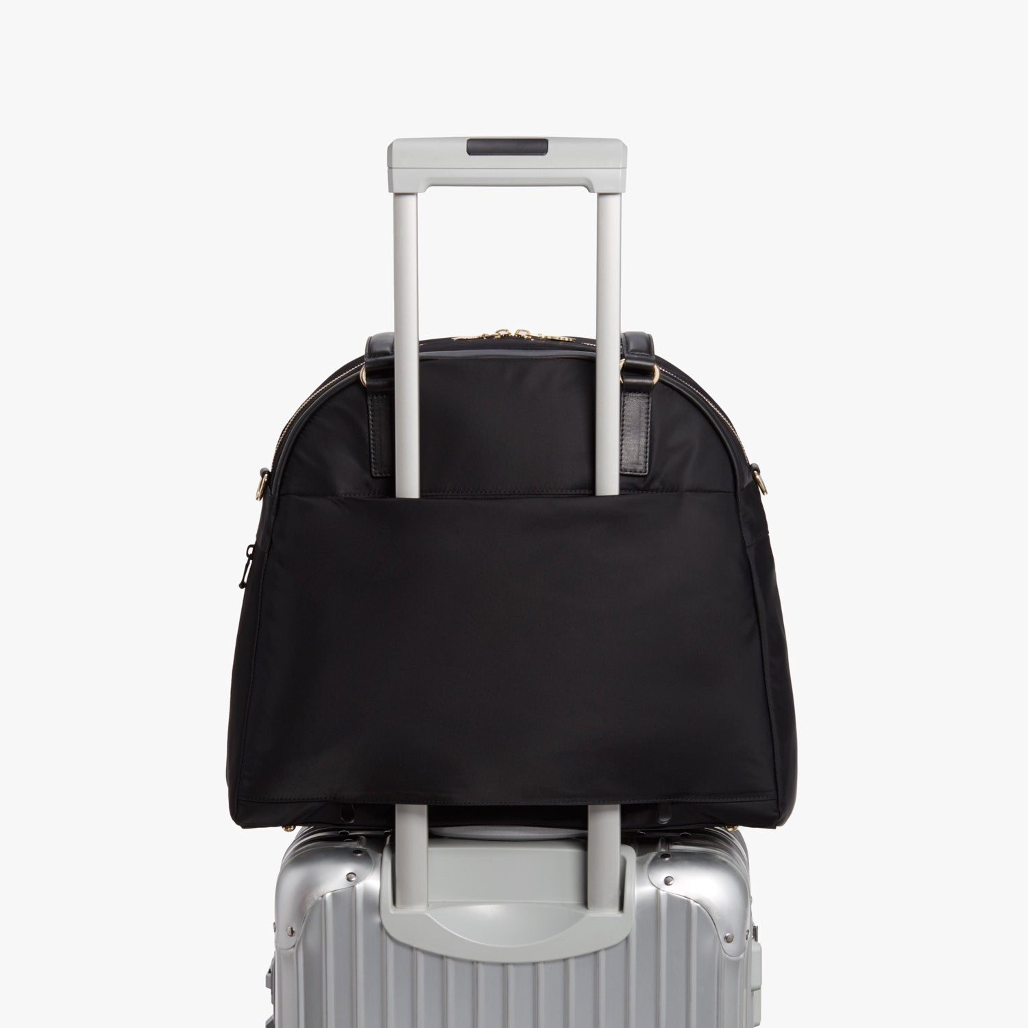 The O.G. 2 Womens Laptop Bag Black Gold Grey in Nylon Lo Sons