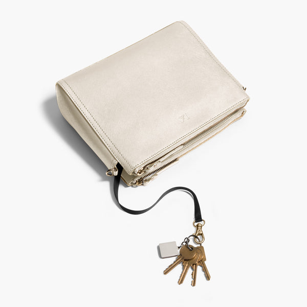 The Pearl - Crossbody Bag - Ivory/Gold/Camel in Saffiano – Lo & Sons