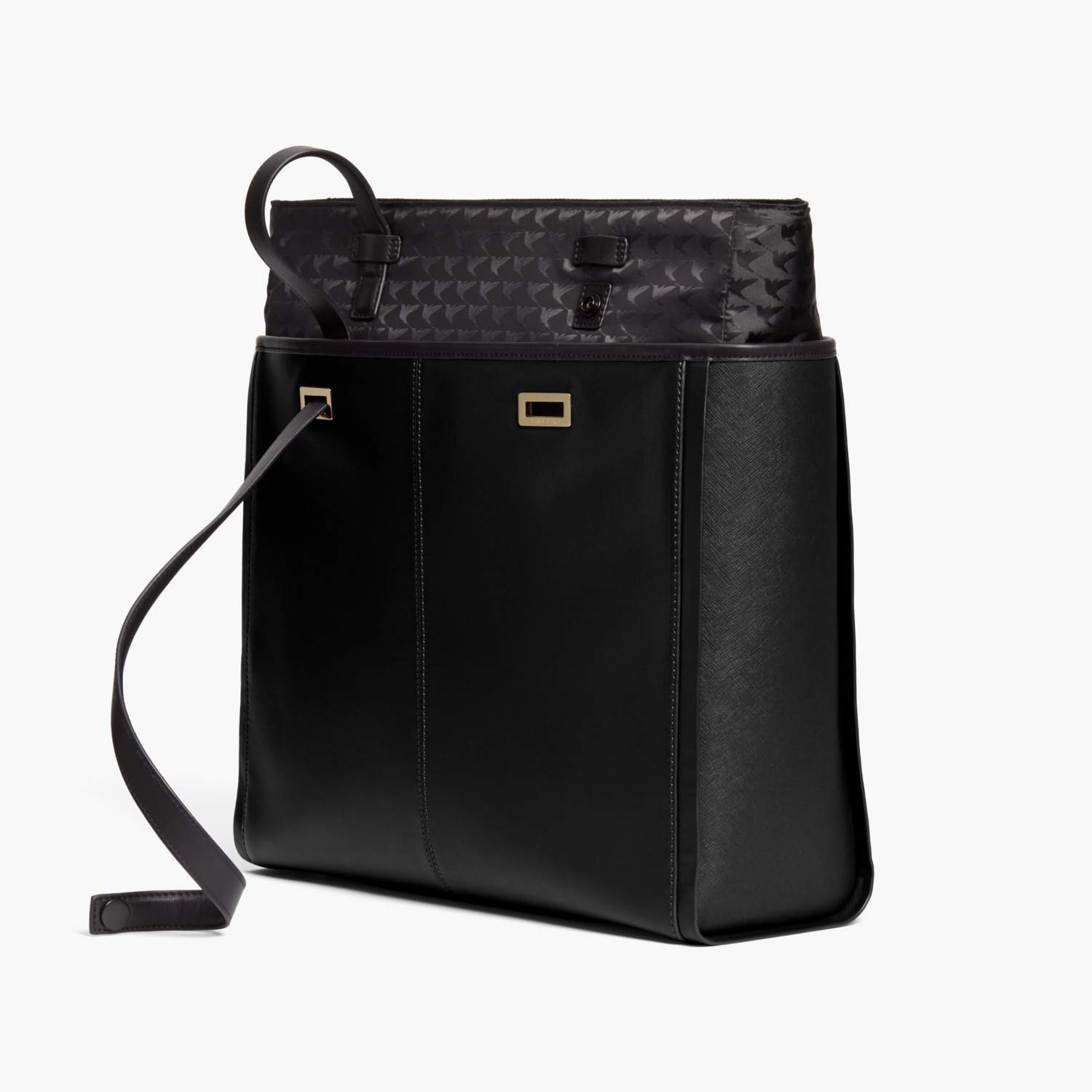 River island black triple kratom compartment bag