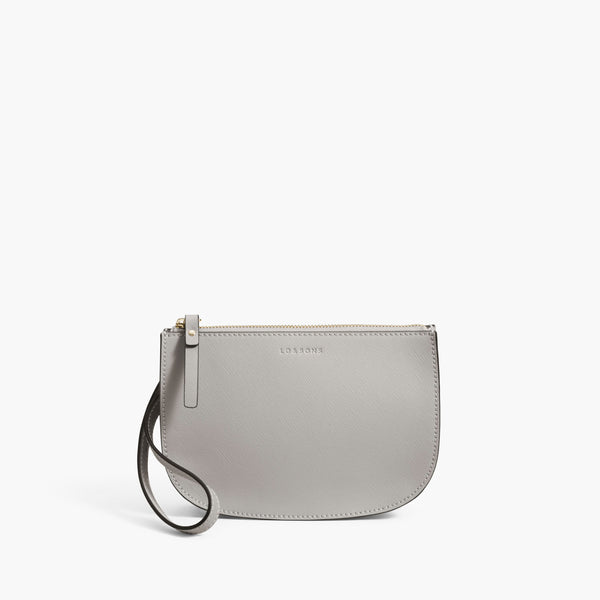 Lo & Sons: The Waverley 2 - Women's Fanny Pack in Light Grey Nappa Leather (Large)