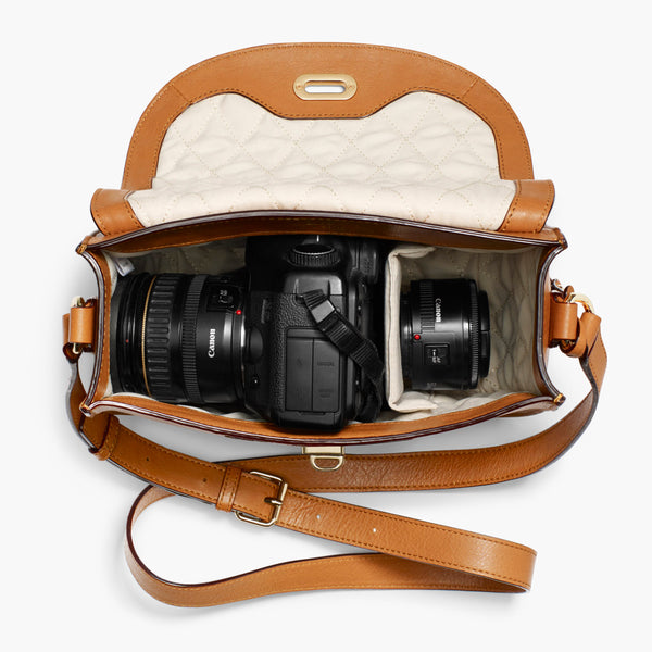 The Many Bags of Camera A leather crossbody bag Nude Fall 2015's