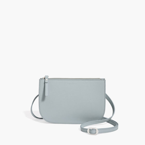 Light blue bag in Saffiano leather
