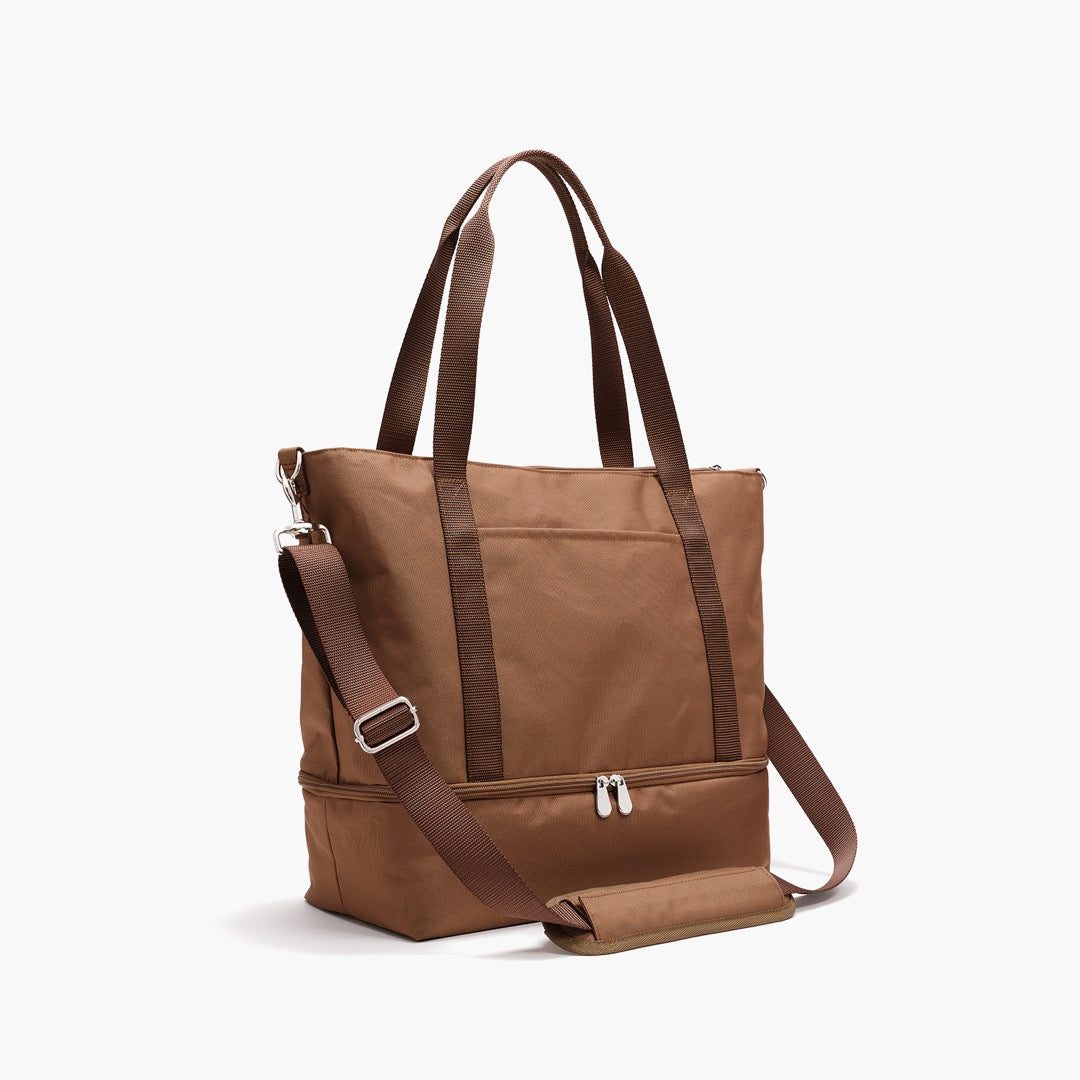 Lo Sons Catalina Deluxe Tote Golden Brown Recycled Poly