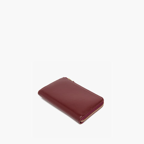 The Leather Wallet - Cactus Leather - Burgundy / Gold / Camel – Lo